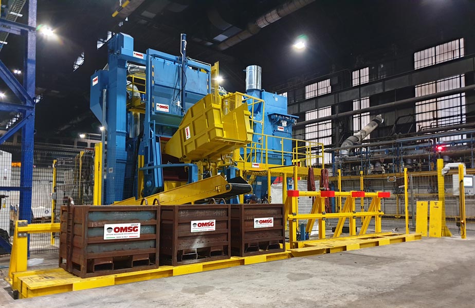 OMSG - TAPPETO RAMPANTE - Çelik Bantlı Tambur Kumlama Makinaları