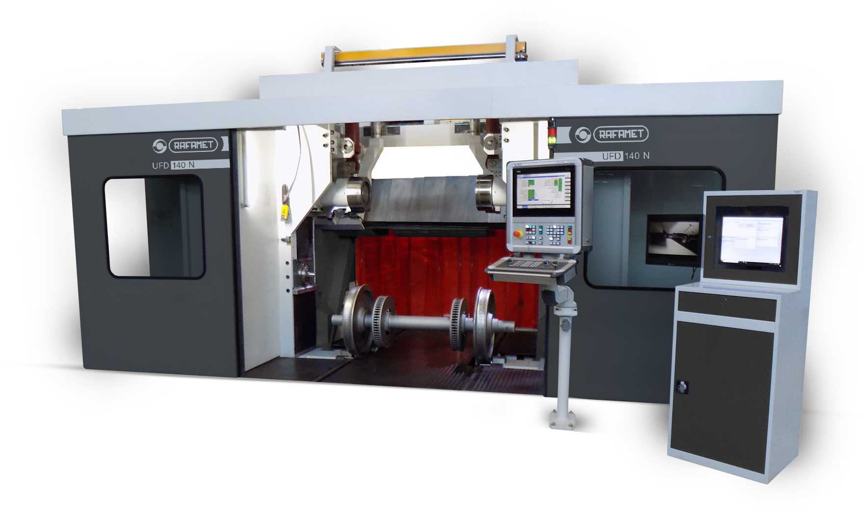 RAFAMET - UFD 140 N - Sürtünme Sürücüsü Tipi Portal Zemin Üstü Tekerlek Torna