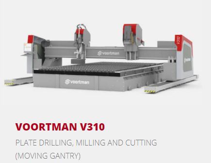 VOORTMAN - V310 - Plaka Delme Frezeleme Kesme Tezgahı (Hareketli Köprü)