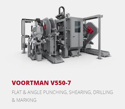 VOORTMAN - V550 - Köşebent Zımba ile Delme ve Kesme , Layout Markalama Makinası