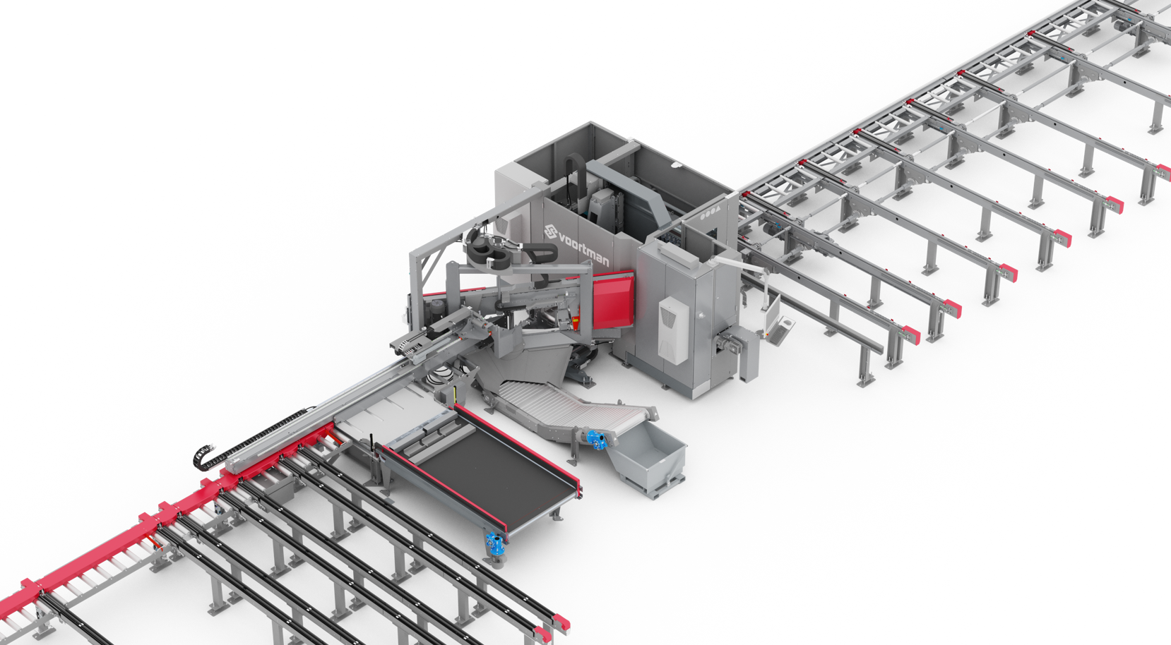 VOORTMAN - V623 - Kombine Delme Frezeleme ve Testere Hattı