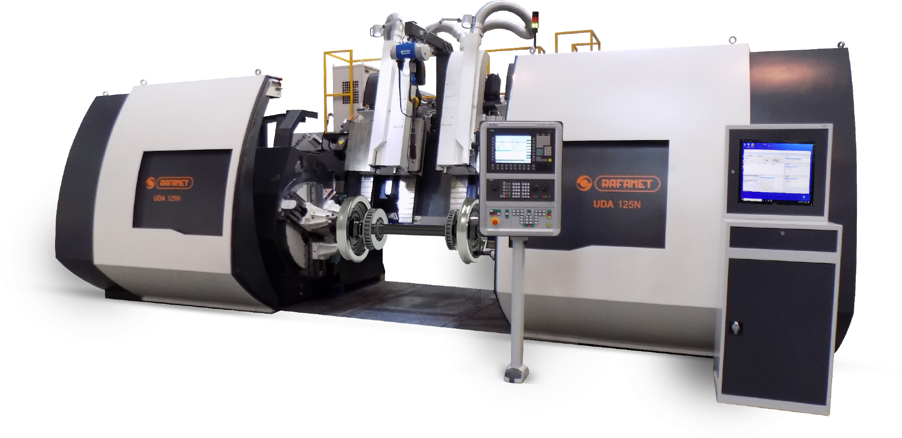 RAFAMET - UDA 125 N - Ayna Tipi Portal Zemin Üstü Tekerlek Torna